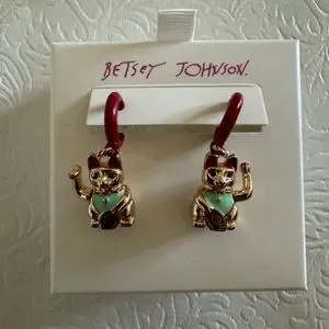 Betsey Johnson Jewelry Betsey Jonhson Lucking Out Lucky Cat